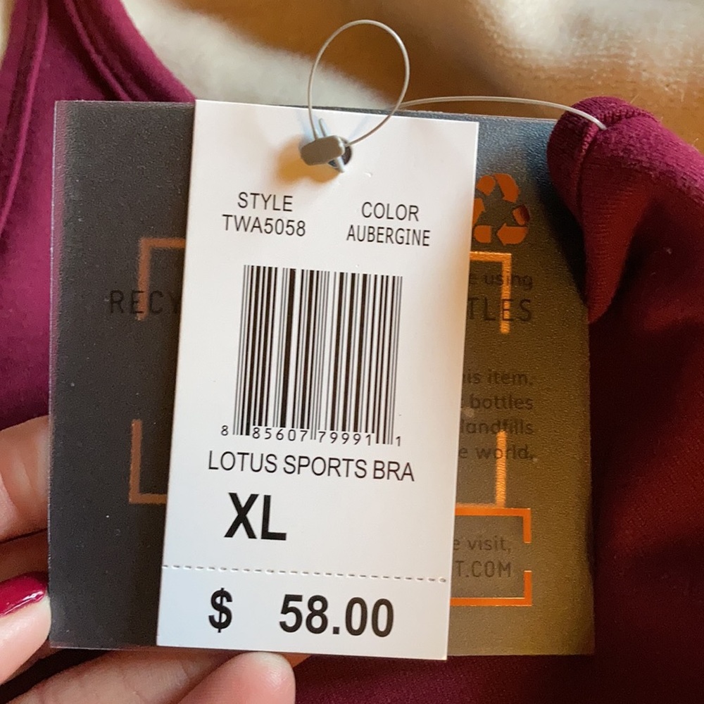 Threads 4 Thought Lotus Sports Bra- XL - Picture 2 of 4